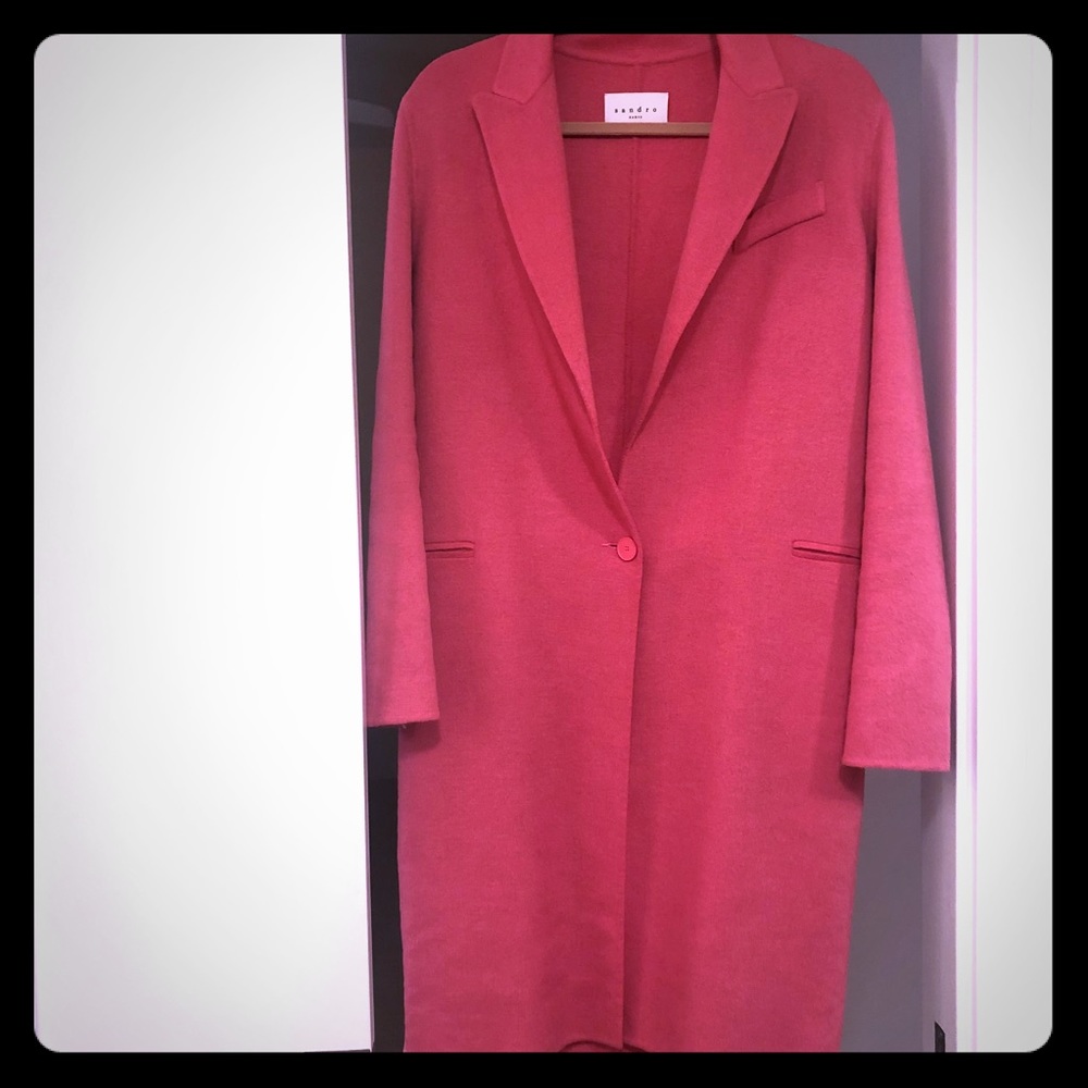 Sandro double faced wool coat